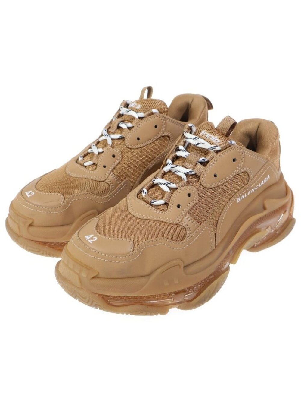 Balenciaga Triple S Dut Low Cut Sneakers Brown - Picture 2 of 6